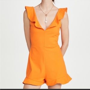 Orange susana Monaco romper sz small